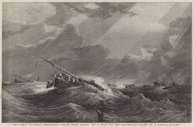 De Parijse Wereldtentoonstelling, Nederlandse boten trotseren een storm op de Doggersbank door Edward Duncan